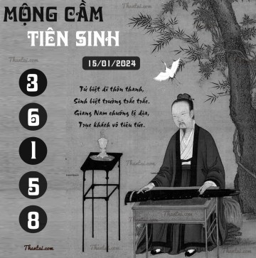 MỘNG CẦM TIÊN SINH 15/01/2024