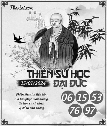 THIỀN SƯ HỌC ĐẠI ĐỨC 15/01/2024