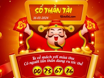 SỔ THẦN TÀI 16/01/2024