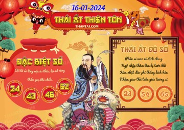 Thái Ất Thiên Tôn 16/01/2024