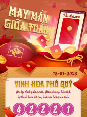 May Mắn Giữa Tuần 15/01/2023