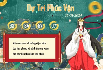 DỰ TRI PHÚC VẬN 16/01/2024