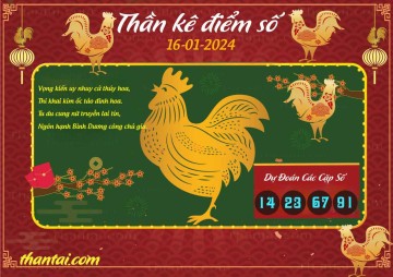 Thần Kê Điểm Số 16/01/2024