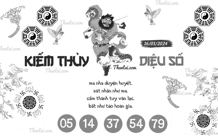 KIẾM THỦY DIỆU SỐ 01/01/2024