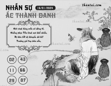 NHẪN SỰ ẮC THÀNH DANH 16/01/2024