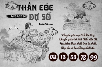 THẦN CÓC DỰ SỐ 16/01/2024