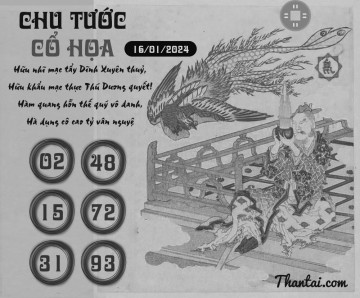 CHU TƯỚC CỔ HỌA 16/01/2024