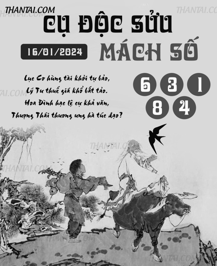CỤ ĐỘC SỬU MÁCH SỐ 01/01/2024