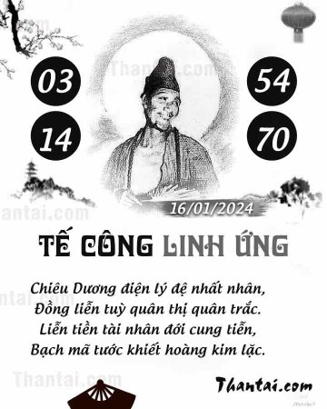 TẾ CÔNG LINH ỨNG 16/01/2024