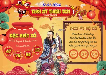 Thái Ất Thiên Tôn 17/01/2024