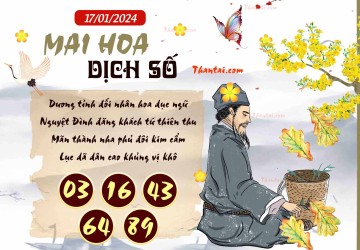 Mai Hoa Dịch Số 17/01/2024