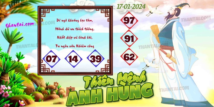 THIÊN MỆNH ANH HÙNG 02/01/2024