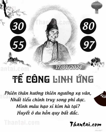 TẾ CÔNG LINH ỨNG 17/01/2024