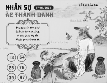 NHẪN SỰ ẮC THÀNH DANH 17/01/2024