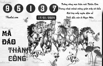 MÃ ĐÁO THÀNH CÔNG 17/01/2024