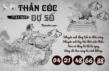 THẦN CÓC DỰ SỐ 17/01/2024