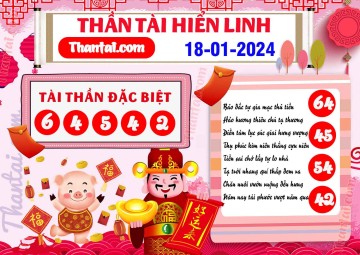 THẦN TÀI HIỂN LINH 18/01/2024