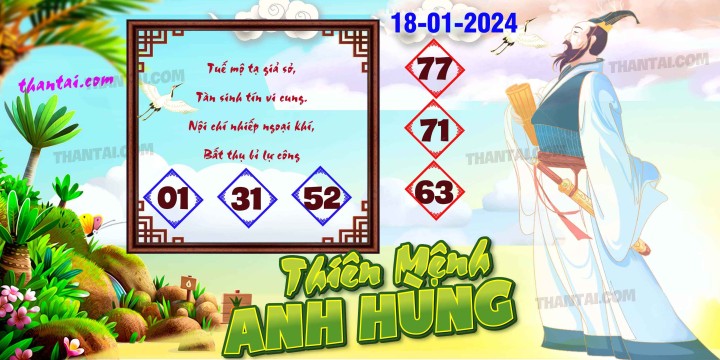 THIÊN MỆNH ANH HÙNG 03/01/2024