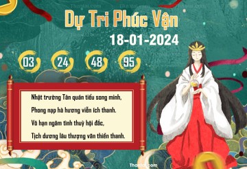 DỰ TRI PHÚC VẬN 18/01/2024