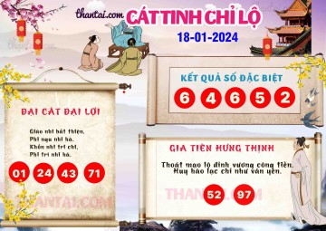 CÁT TINH CHỈ LỘ 18/01/2024