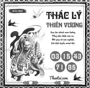 THÁC LÝ THIÊN VƯƠNG 18/01/2024