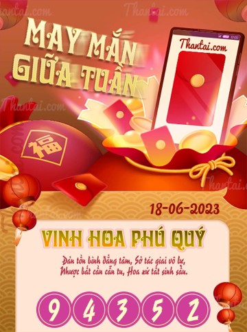 May Mắn Giữa Tuần 18/06/2023