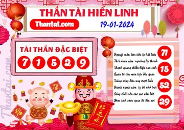 THẦN TÀI HIỂN LINH 19/01/2024