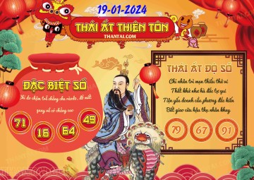 Thái Ất Thiên Tôn 19/01/2024