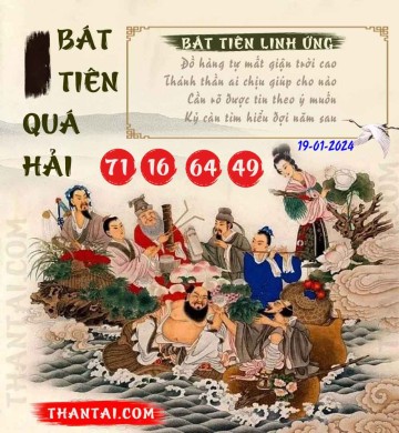 BÁT TIÊN QUÁ HẢI 19/01/2024