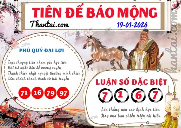 Tiên Đế Báo Mộng 19/01/2024