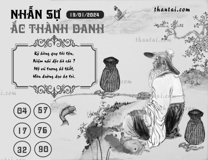 NHẪN SỰ ẮC THÀNH DANH 04/01/2024
