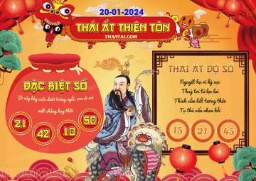 Thái Ất Thiên Tôn 20/01/2024