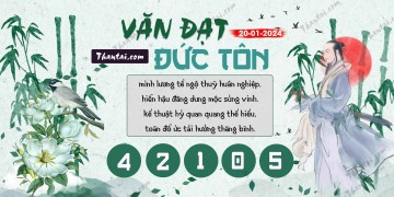 Văn Đạt Đức Tôn 20/01/2024