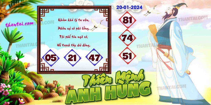 THIÊN MỆNH ANH HÙNG 05/01/2024
