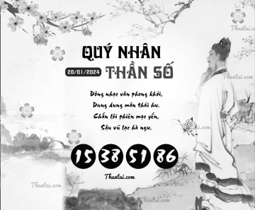 QUÝ NHÂN THẦN SỐ 20/01/2024