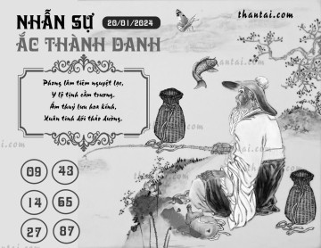 NHẪN SỰ ẮC THÀNH DANH 20/01/2024