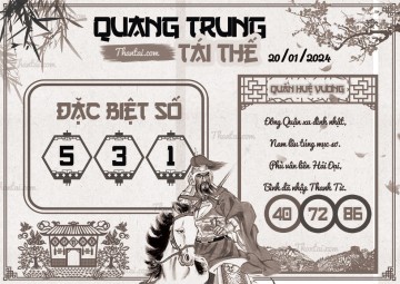 QUANG TRUNG TÁI THẾ 20/01/2024