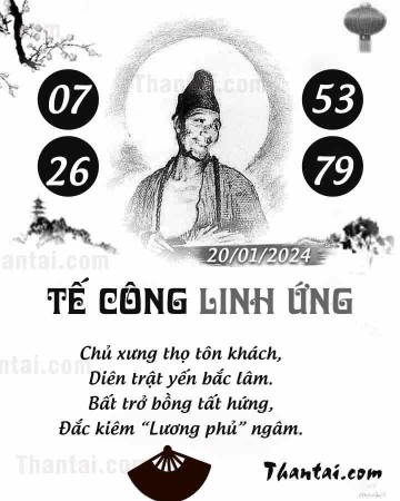 TẾ CÔNG LINH ỨNG 20/01/2024