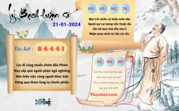 Lý Bạch Luận Số 21/01/2024