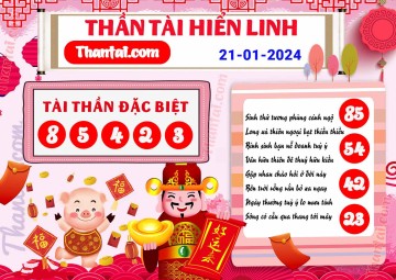 THẦN TÀI HIỂN LINH 21/01/2024