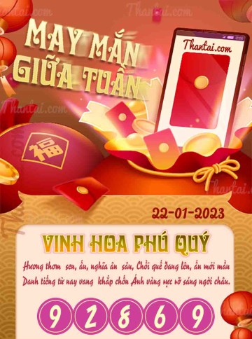 May Mắn Giữa Tuần 22/01/2023