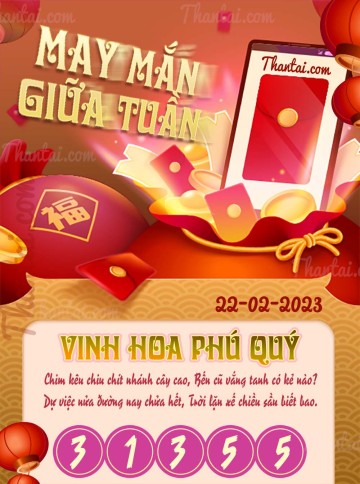 May Mắn Giữa Tuần 22/02/2023