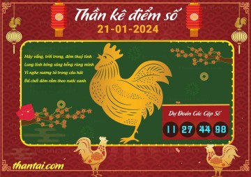 Thần Kê Điểm Số 21/01/2024