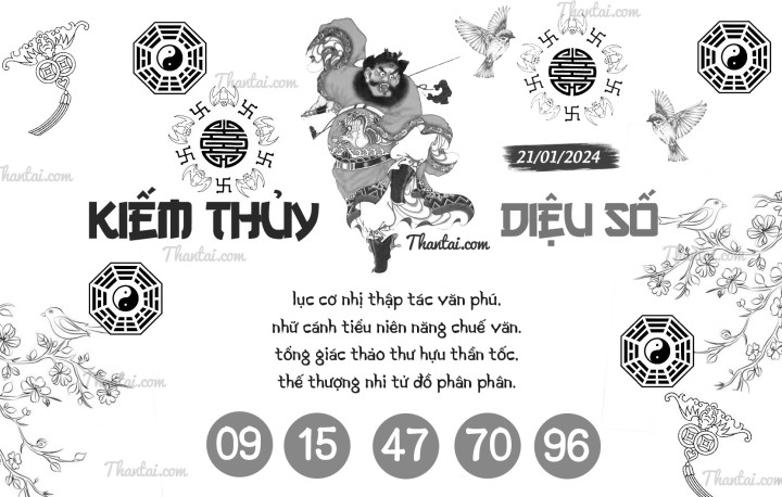 KIẾM THỦY DIỆU SỐ 06/01/2024