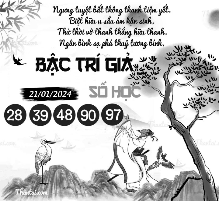 BẬC TRÍ GIẢ SỐ HỌC 06/01/2024