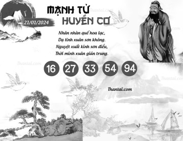 MẠNH TỬ HUYỀN CƠ 21/01/2024