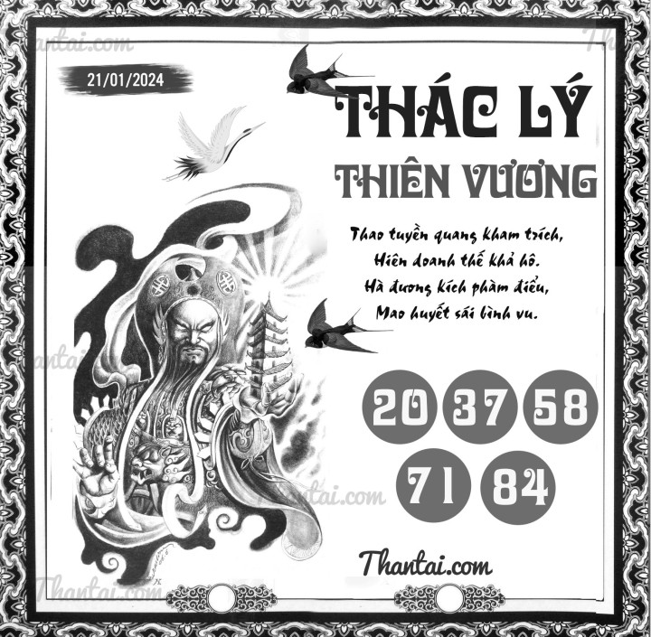 THÁC LÝ THIÊN VƯƠNG 06/01/2024