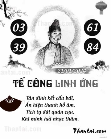 TẾ CÔNG LINH ỨNG 21/01/2024