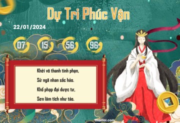 DỰ TRI PHÚC VẬN 22/01/2024