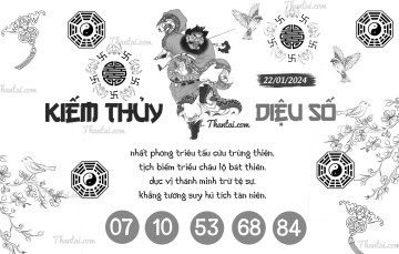 KIẾM THỦY DIỆU SỐ 22/01/2024